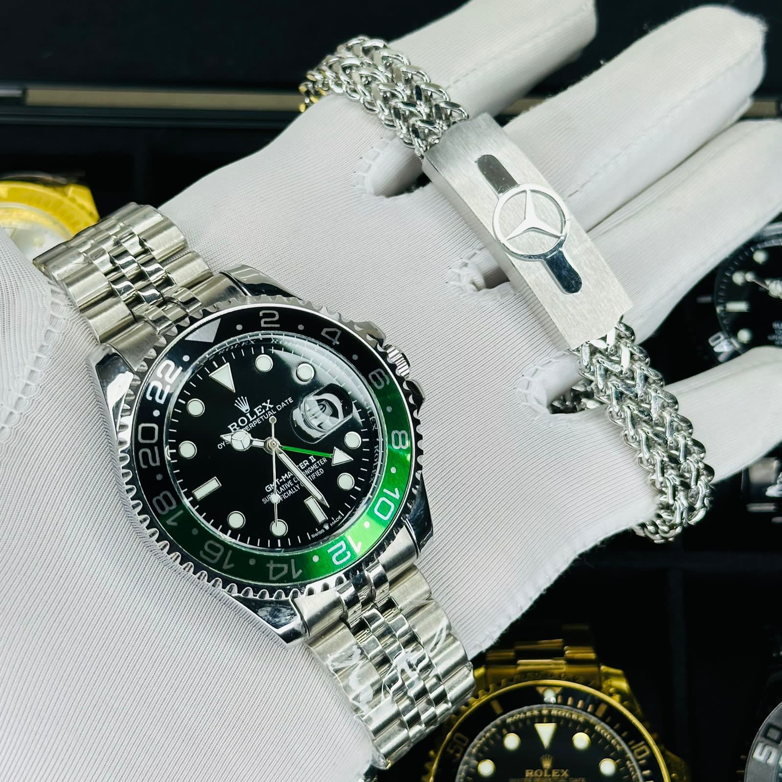 GMT-Master II Jubilee Bracelet Black Dial Watch & Bracelet
